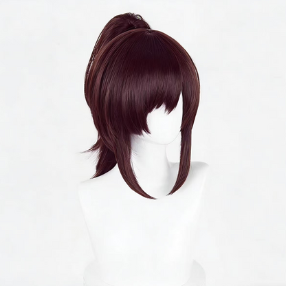 Levi Ackerman Captain Cosplay Wig Teased Crown Natural Black Brown Anime Wig – AOT018 party X party