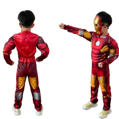 Iron Man Kids Costume – Marvel Avengers Superhero Cosplay Suit for Boys Halloween Party & Stage Performance | MTJ203 party X party