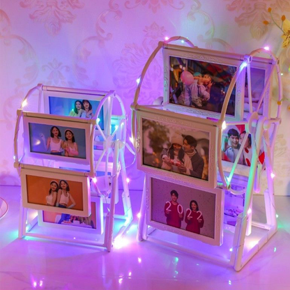 Creative Ferris Wheel Photo Frame — Custom Wedding, Desktop Album, or Children’s Memory Gift.