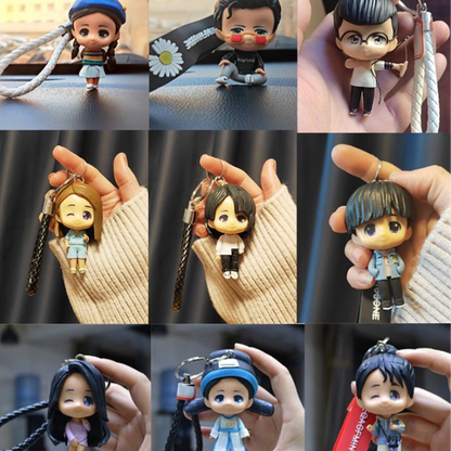 Creative DIY Handmade Gift — Custom Cartoon Keychain for Girlfriend, 520 Valentine’s Day or Birthday Present.