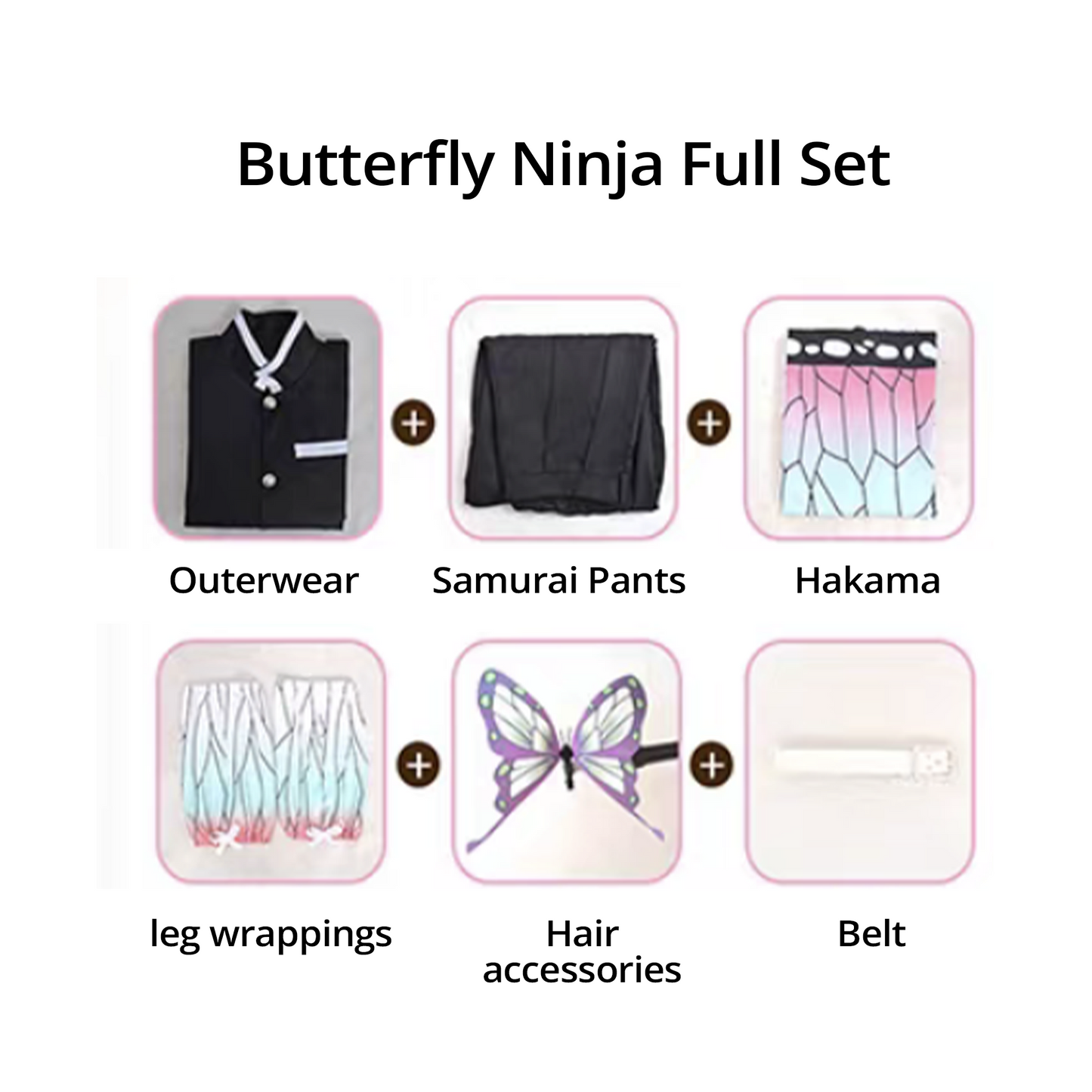 Demon Slayer Cosplay Costume Shinobu Kocho Cosplay with Accessories G009 party X party