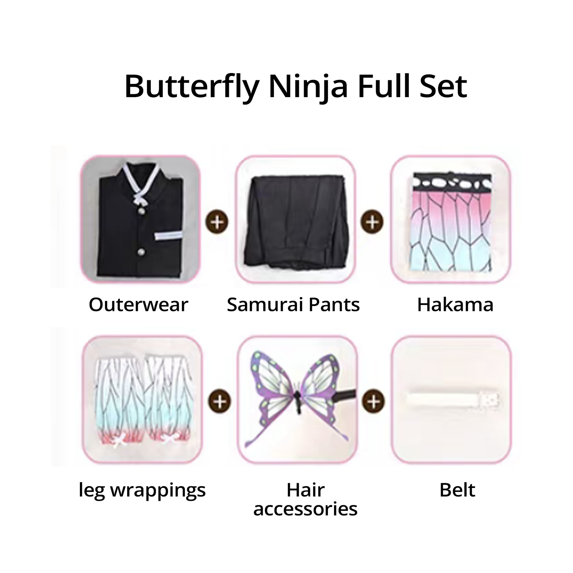 Demon Slayer Cosplay Costume Shinobu Kocho Cosplay with Accessories G009 party X party