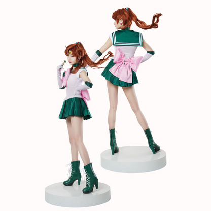 Sailor Moon Makoto Kino Cosplay Costume Full Set – Jupiter Green Dress SM007 party X party