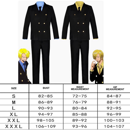 One Piece – Sanji Cosplay Anime Suit Men’s Costume 0023