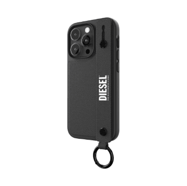 DIESEL - Leather Handstrap Case FW22 for iPhone 14 Pro Max Phone Case (blackwhite) 50286 – LP-247 - party X party