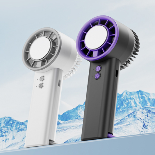 New Cooling Handheld Fan – High-Speed Semiconductor Ice Cooling Fan with Mist Spray for Outdoor Use | HF0010 party X party
