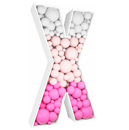 Letter Mosaic Balloon Frame--B160 - party X party