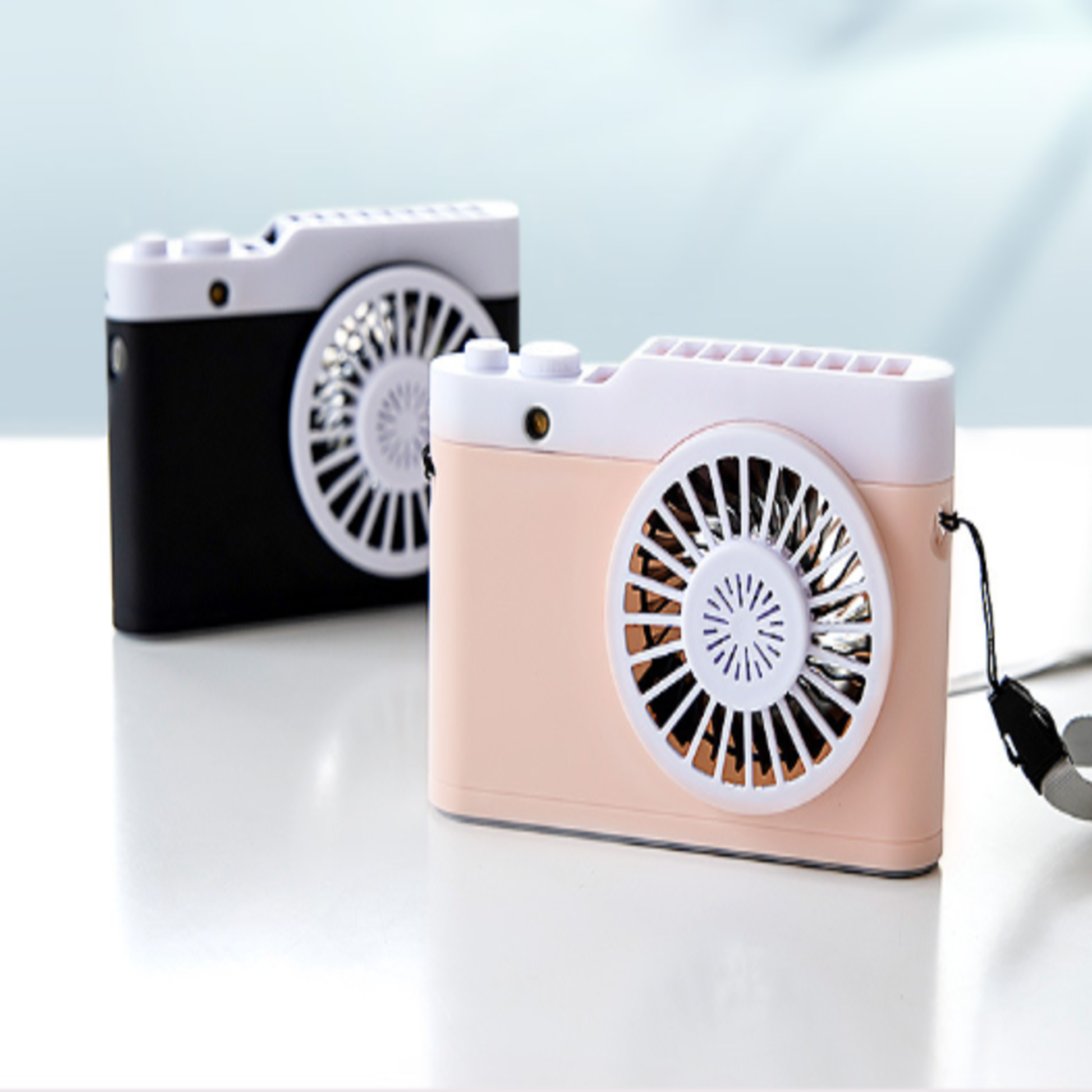 New USB Rechargeable Mini Fan – Lazy Neck Fan for Desktop & Outdoor Use | HF008 party X party