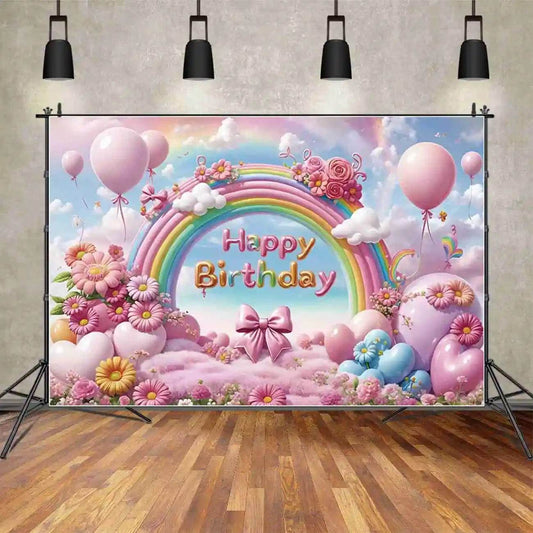 Custom Birthday Backdrop–TB-045 - party X party