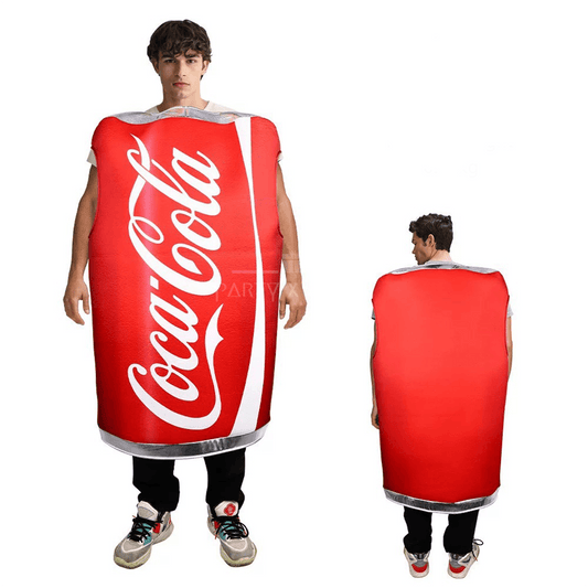Cola Can Funny Food-Themed Halloween Costumes for Adults & Teens – Perfect for Parties, Events, and More! - party X party