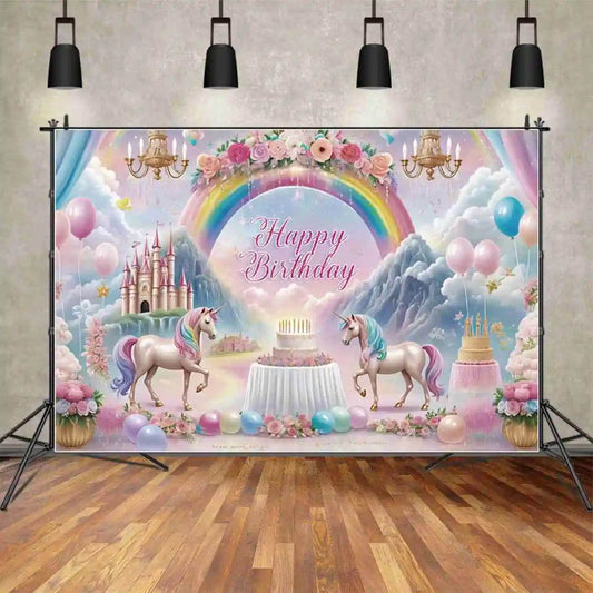 Custom Birthday Backdrop–TB-046 - party X party