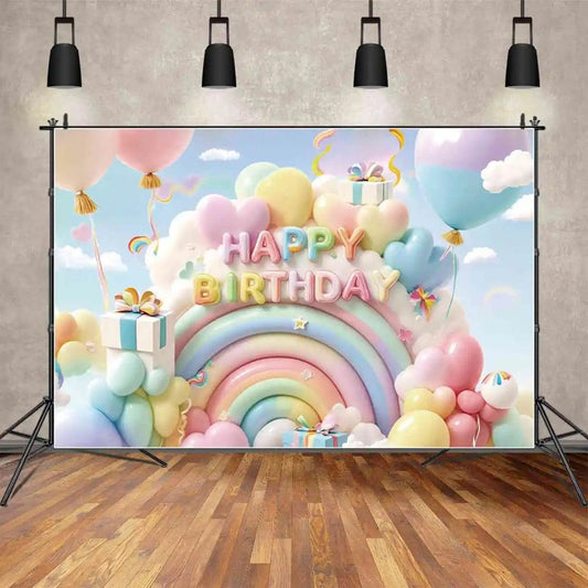 Custom Birthday Backdrop–TB-049 - party X party