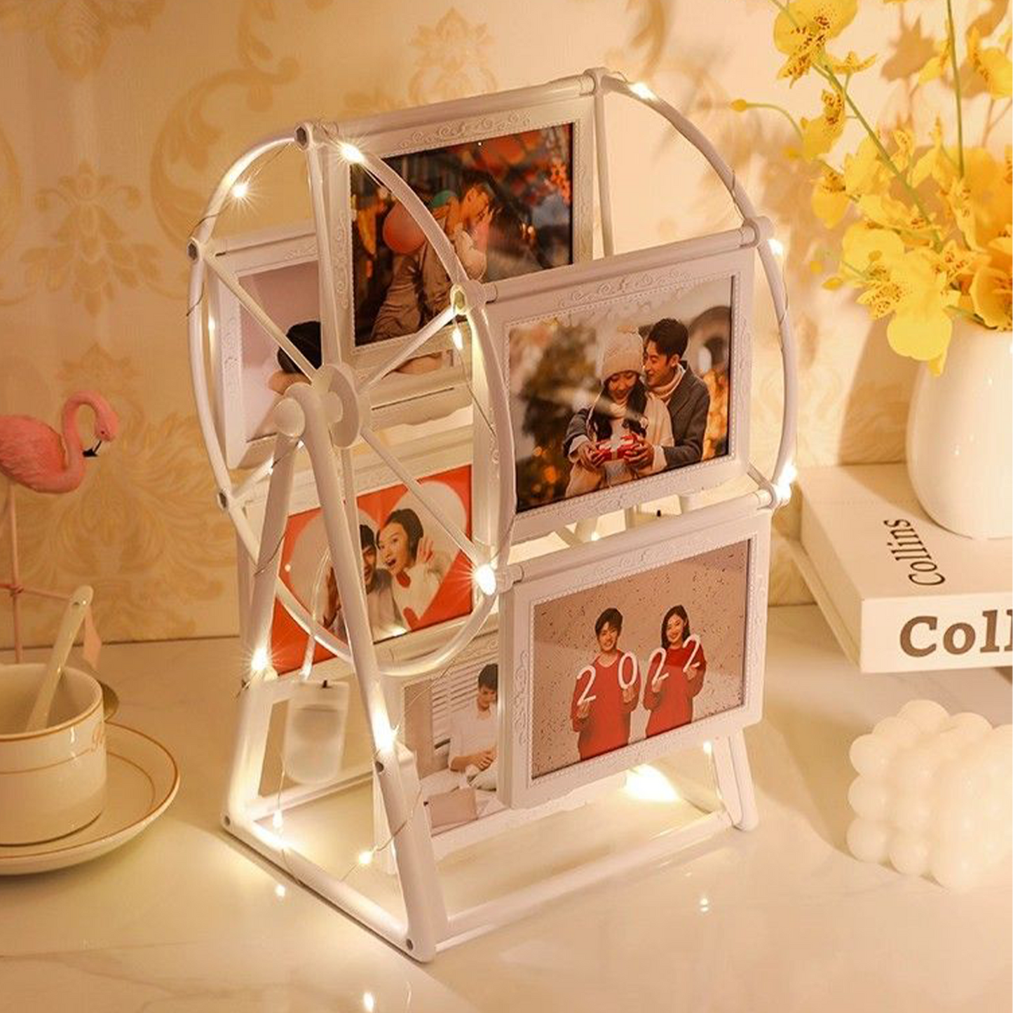 Creative Ferris Wheel Photo Frame — Custom Wedding, Desktop Album, or Children’s Memory Gift.