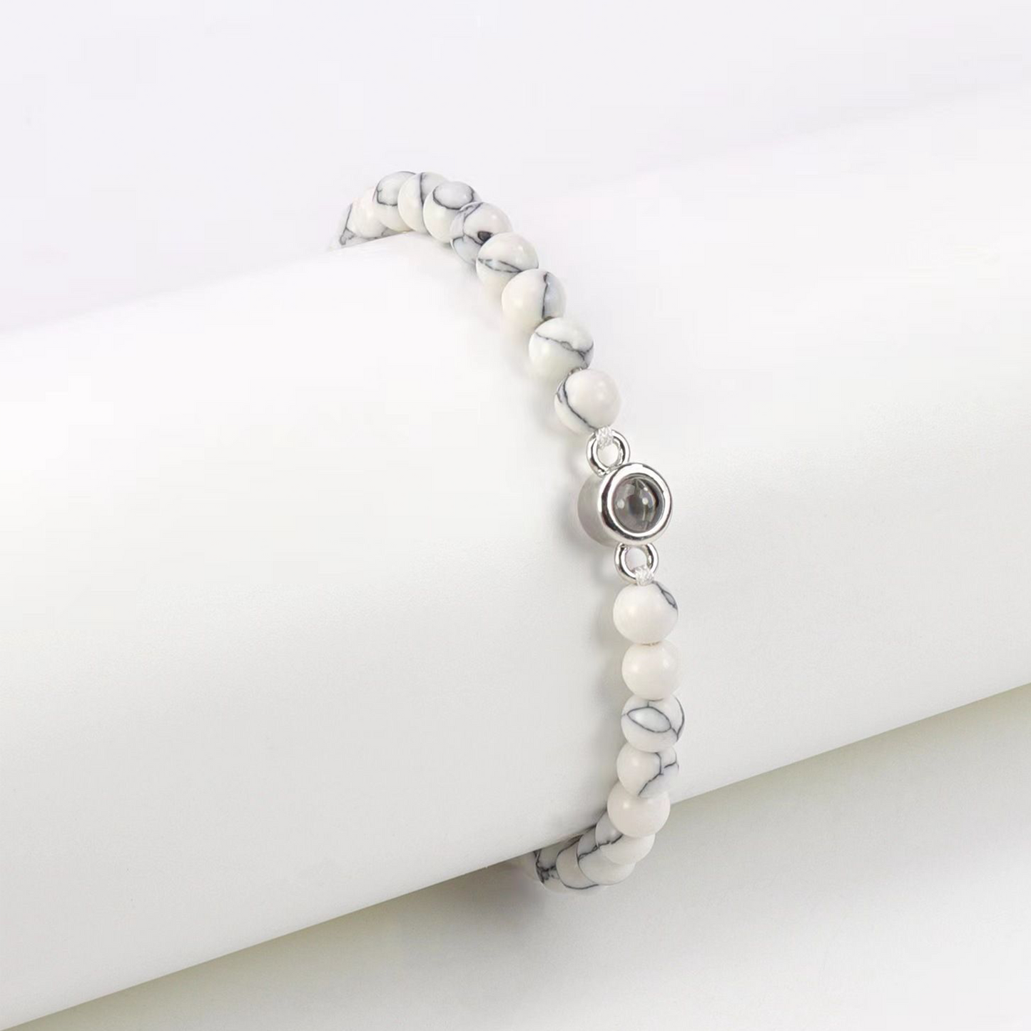 Couple Bracelets — red string for women, wristband for men, projection stone design, perfect Valentine’s Day gift.