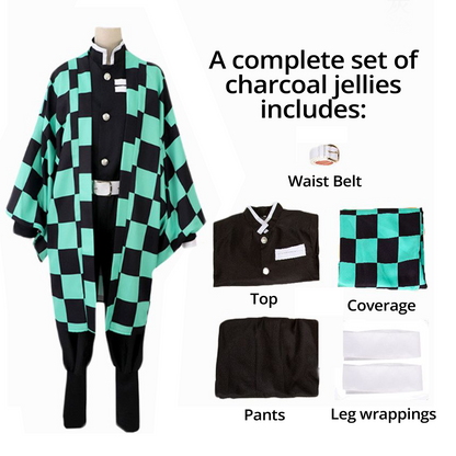 Demon Slayer Character Cosplay Set – Tanjiro Cosplay Costume with Wig G005 party X party