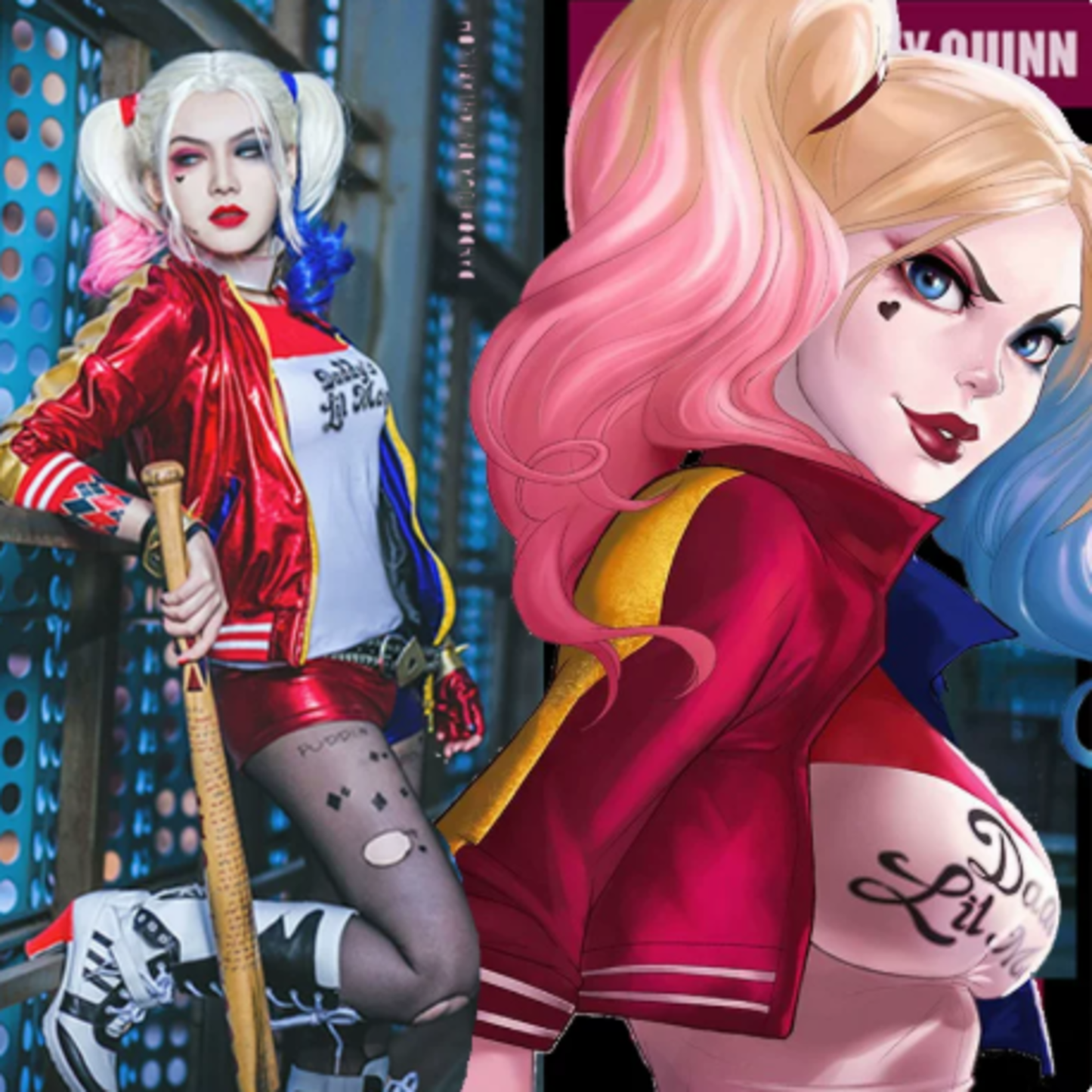 Suicide Squad Harley Quinn Movie-Inspired Cosplay Jacket | DC201 party X party