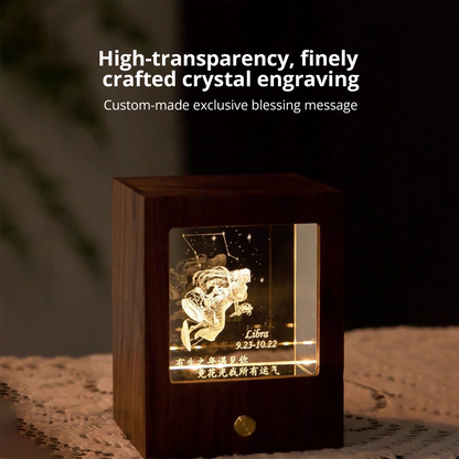 Zodiac Crystal Ambient Night Light