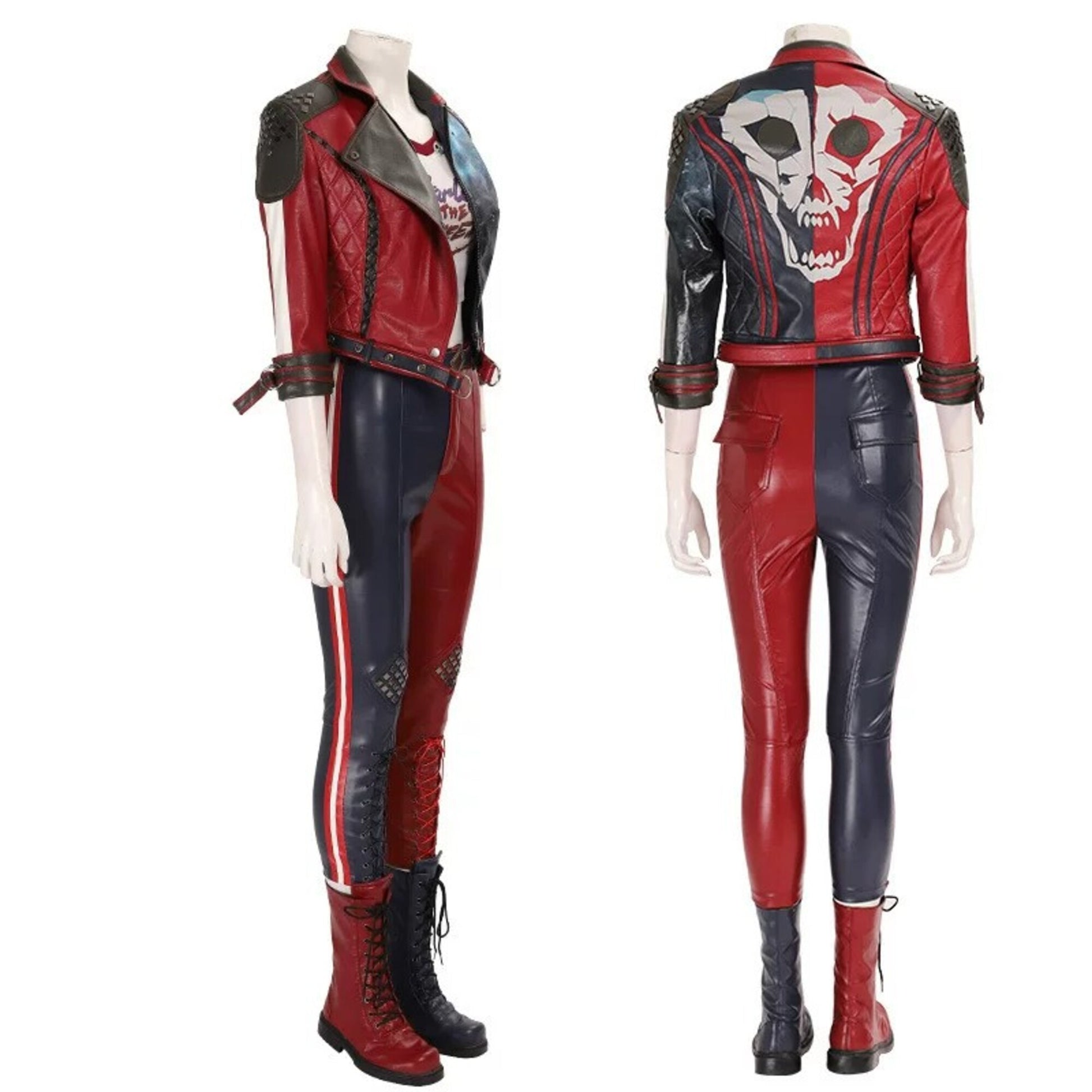 Harley Quinn Suicide Squad Cosplay Costume – Task Force X Movie Uniform | DC221 party X party