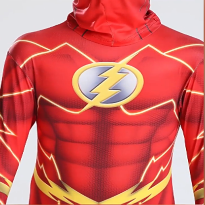 The Flash Season 5 Cosplay Costume Bodysuit with Mask Youth to Adult Superhero Jumpsuit Halloween Outfit – DC303 party X party
