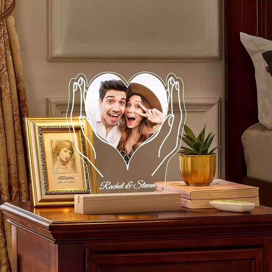 DIY Photo Romantic Desktop Night Light Ornament/Display, Valentine's Day/Wedding Gift party X party