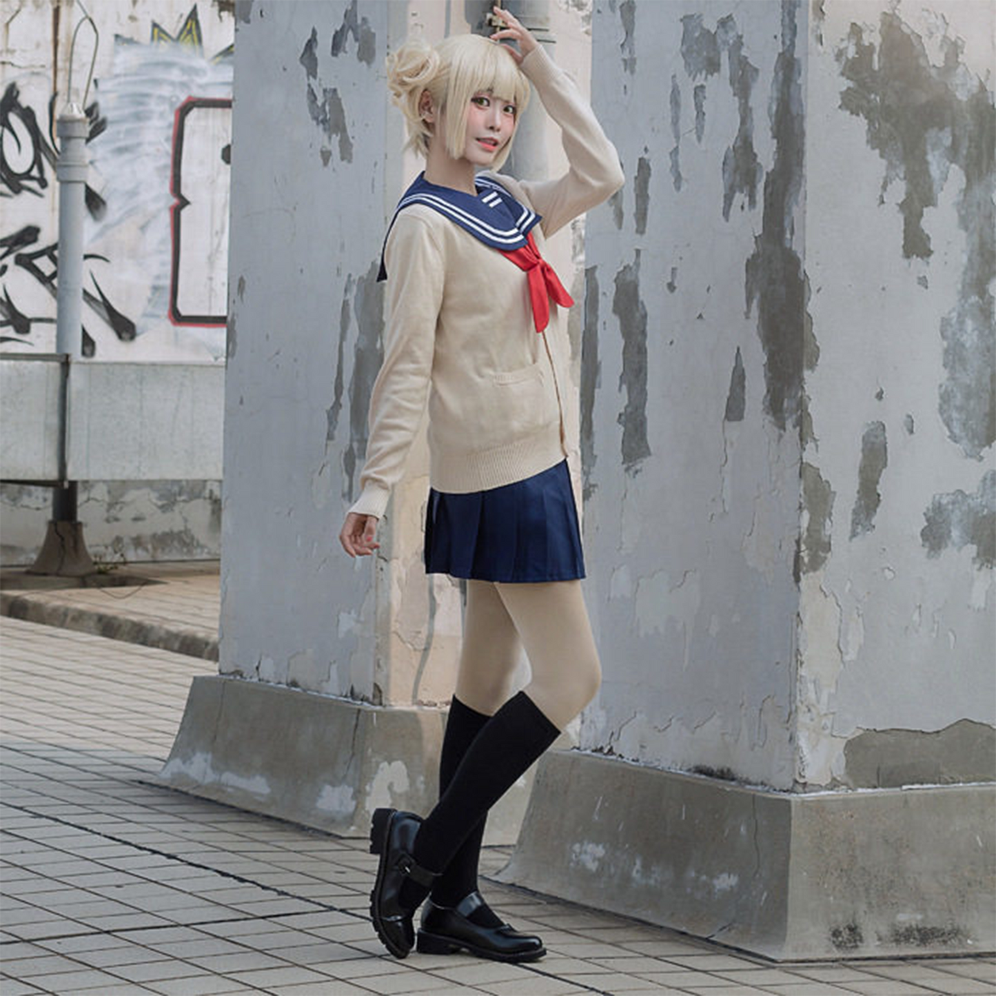 Himiko Toga Cosplay Costume with Wig – My Hero Academia JK School Uniform Anime Outfit | UA007