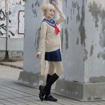 Himiko Toga Cosplay Costume with Wig – My Hero Academia JK School Uniform Anime Outfit | UA007