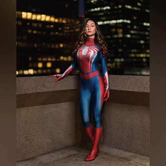 Spider-Man PS4 Women’s Bodysuit Cosplay Costume – Marvel Superhero Zentai Jumpsuit | MTJ304 party X party
