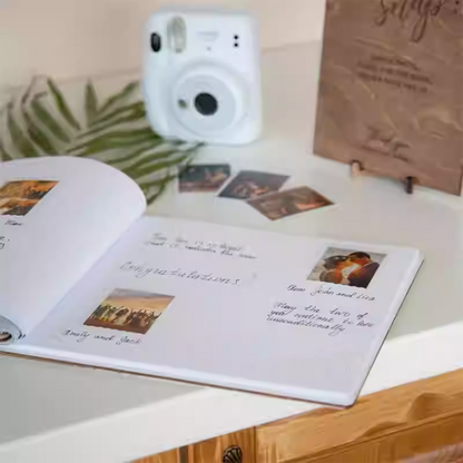 Vintage Wooden Wedding Guest Sign-in Book, Wedding Photo Album, Message Book party X party