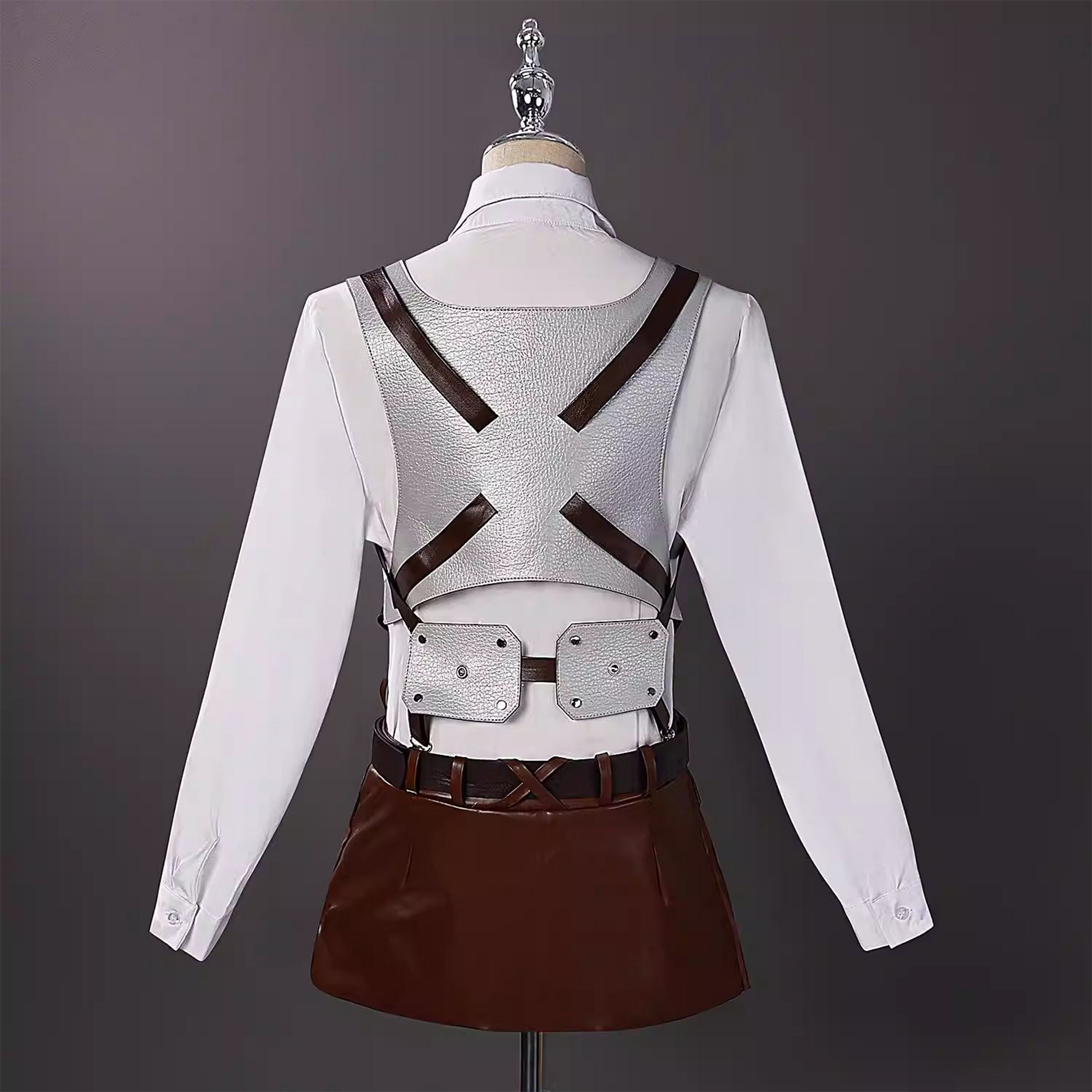Levi Ackerman Eren Yeager Survey Corps Full Cosplay Costume Set Anime Military Uniform Outfit – AOT003 party X party