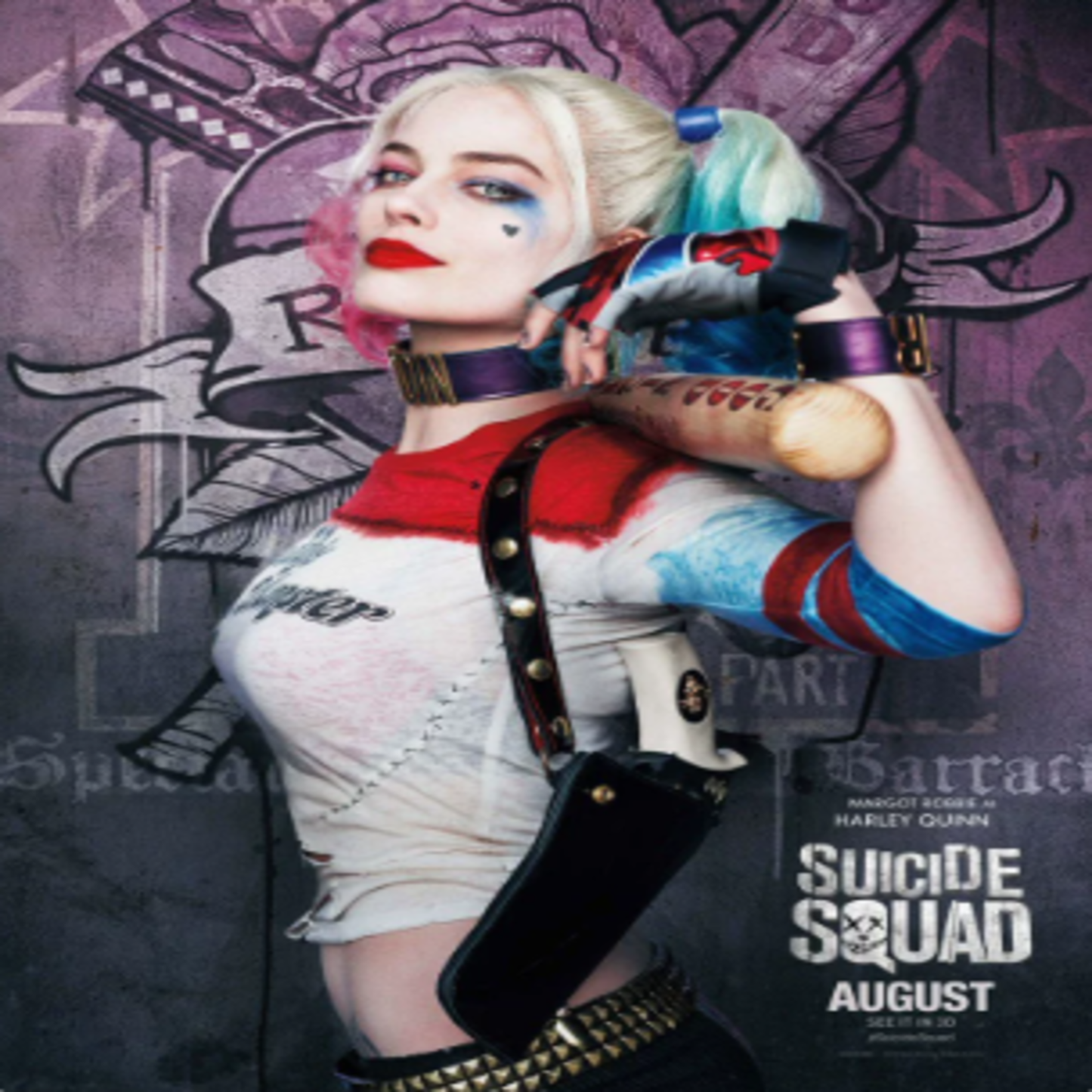 Harley Quinn Cosplay Costume T-Shirt – Suicide Squad (2016) Movie | DC203 party X party