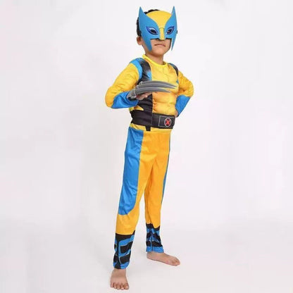 Wolverine Kids Costume – Marvel X-Men Superhero Cosplay Outfit for Boys Halloween Party & Birthday Gift | MTJ209 party X party