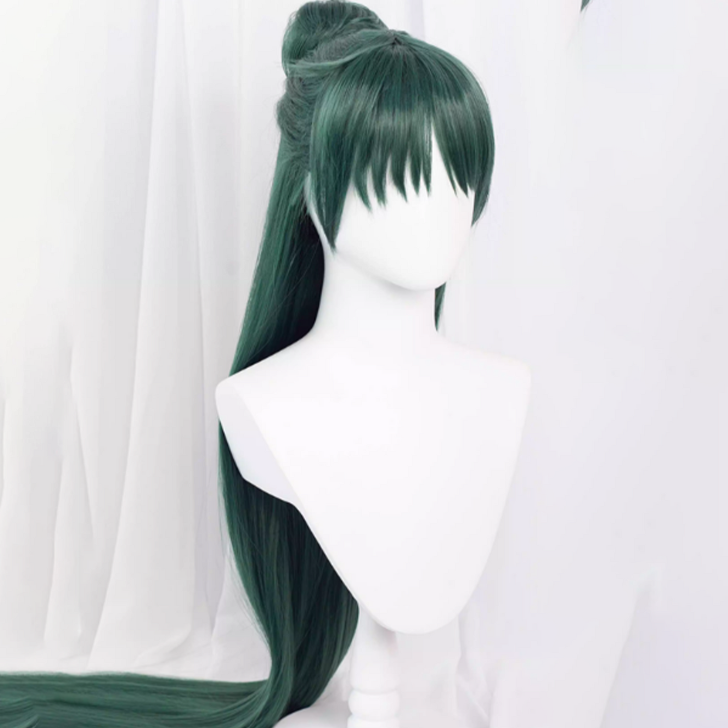 Sailor Moon Setsuna Meiou Cosplay Wig – Dark Green Long Straight 120CM SM015 party X party