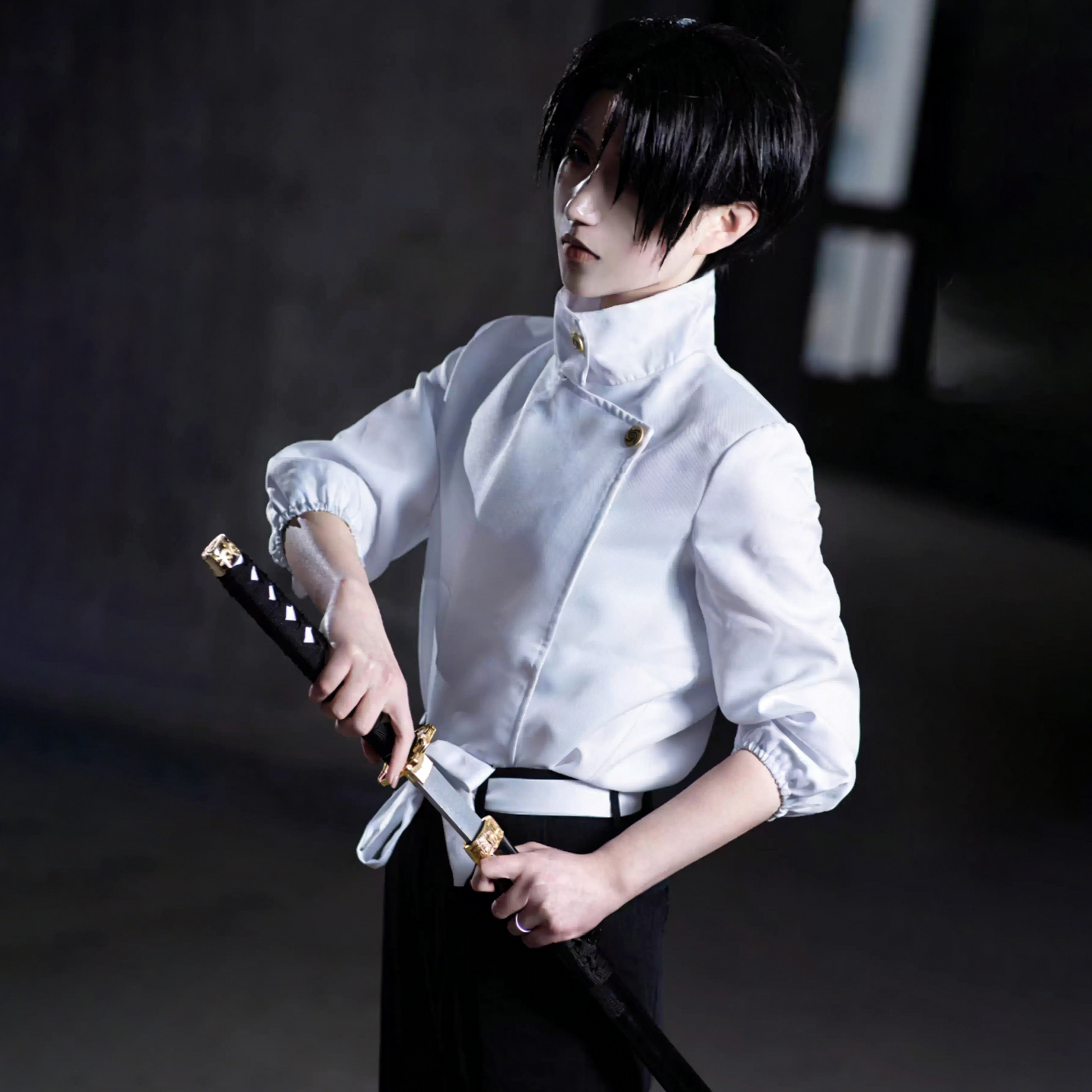 Jujutsu Kaisen Cosplay Costumes - Yuta Okkotsu [Full Outfit] with free ring + sword bag J022 party X party