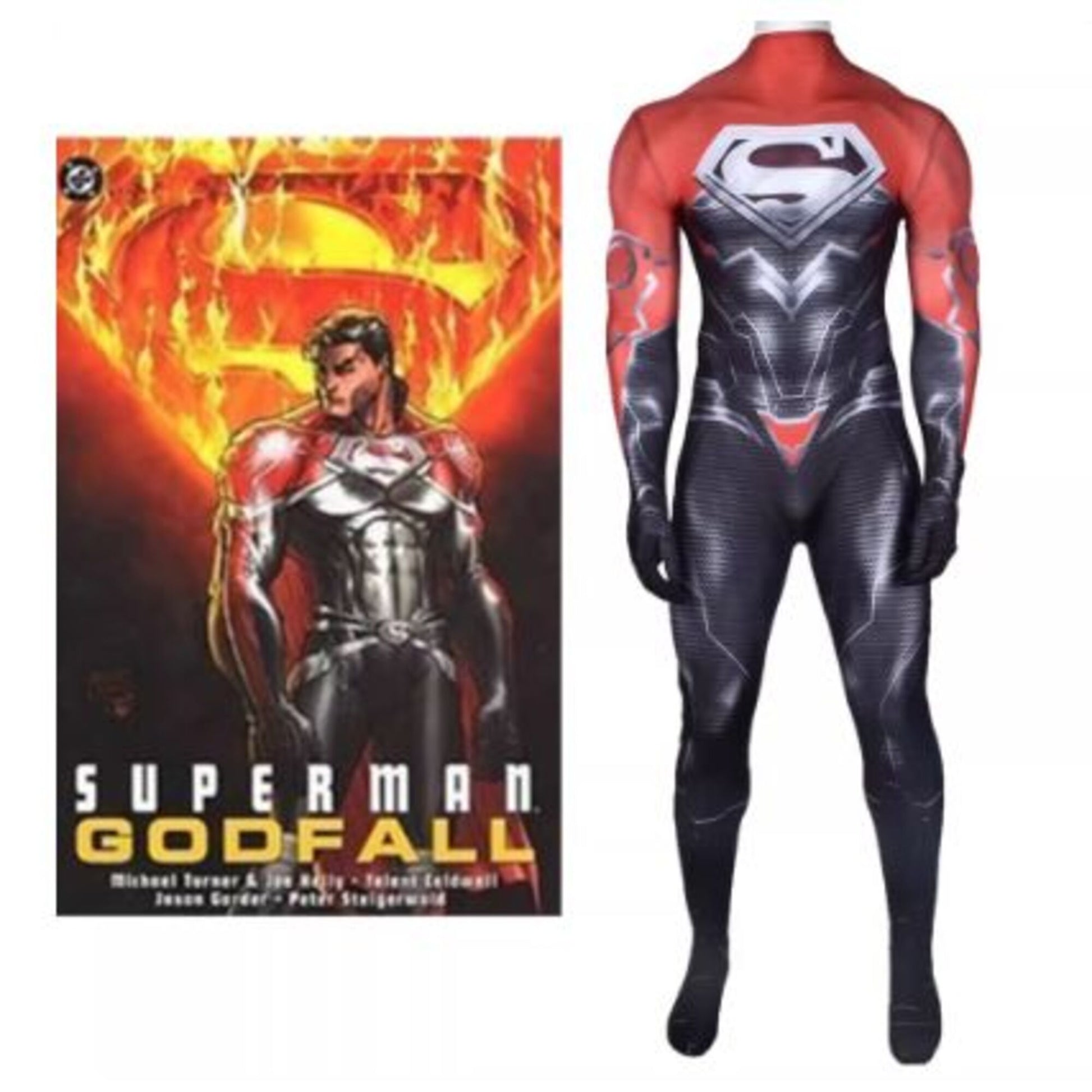 Injustice League Superman Cosplay – God Among Men Comic Character Stage & Halloween Outfit | DC011 party X party