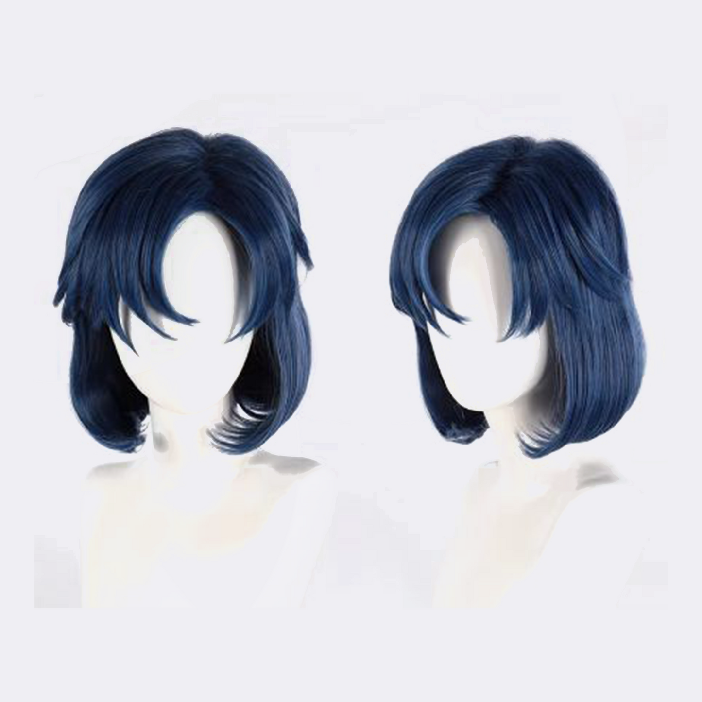 Sailor Moon Ami Mizuno Cosplay Wig – Short Curly Light Blue SM012 party X party