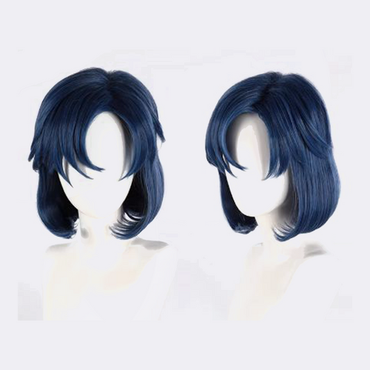Sailor Moon Ami Mizuno Cosplay Wig – Short Curly Light Blue SM012 party X party