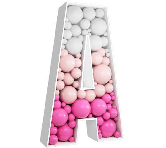 Letter Mosaic Balloon Frame--B160