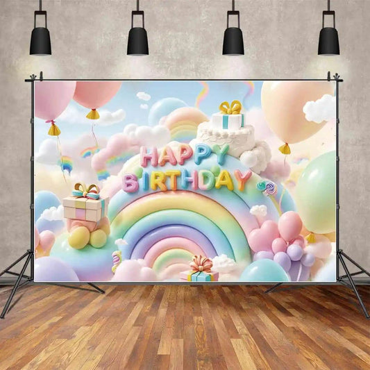Custom Birthday Backdrop–B-050 - party X party