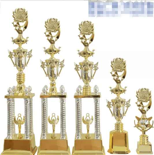 Engravable Metal Trophy | Creative Commemorative Award in Optional Sizes – TR-1460 - party X party