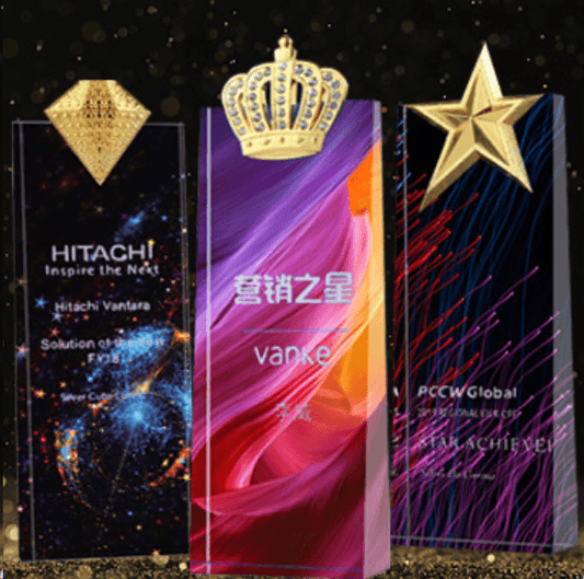 Crystal Trophy Creative Trophy Customizable color Three styles available – TR-540 - party X party