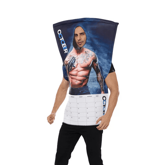 Calendar Cosplay Sexy Pin-up Man Outfit Funny & Creative Halloween Costume Collection – Perfect for Parties, Events, and Cosplay - party X party