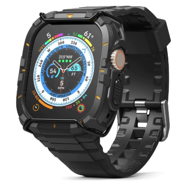 Ringke - FUSION - X GUARD - Apple Watch Ultra 2 1 Black (Yellow Indicators) ( Anti-Scratch Bumper Frame) – LP-082 - party X party