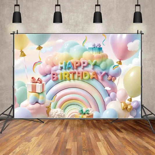 Custom Birthday Backdrop–TB-054 - party X party