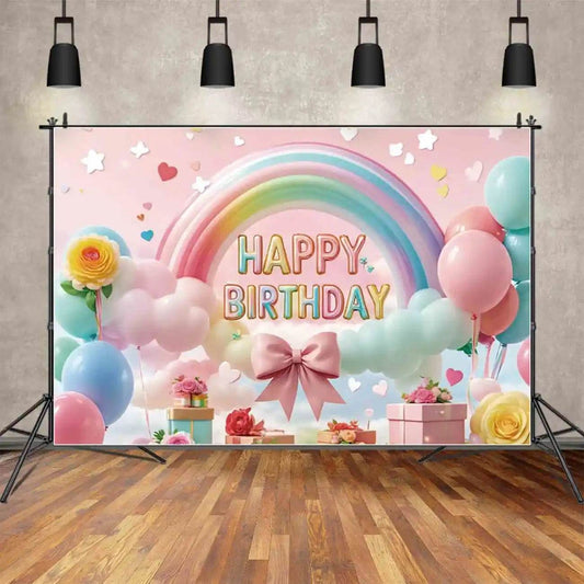 Custom Birthday Backdrop–TB-056 - party X party