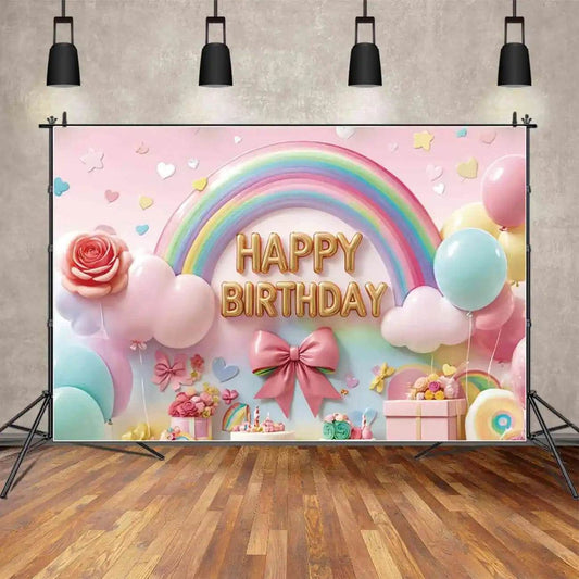 Custom Birthday Backdrop–TB-057 - party X party