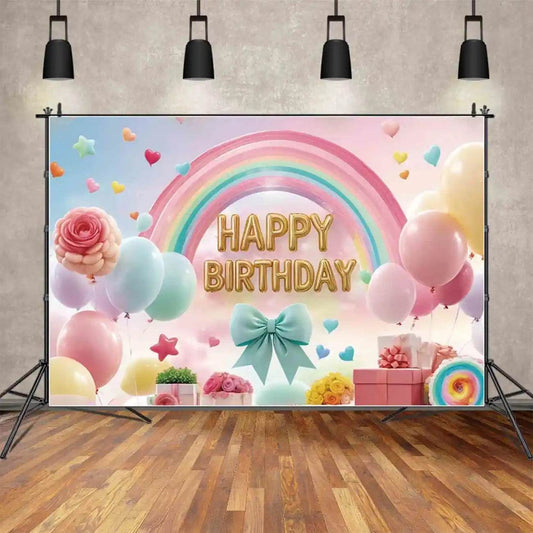 Custom Birthday Backdrop–TB-058 - party X party