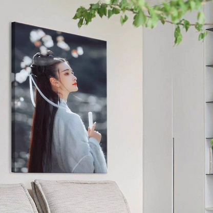 Custom Photo Canvas Wall Art – Premium Giclée Print for Wedding & Baby Portraits | Personalized Gallery Wrap (3cm Solid Wood Frame)