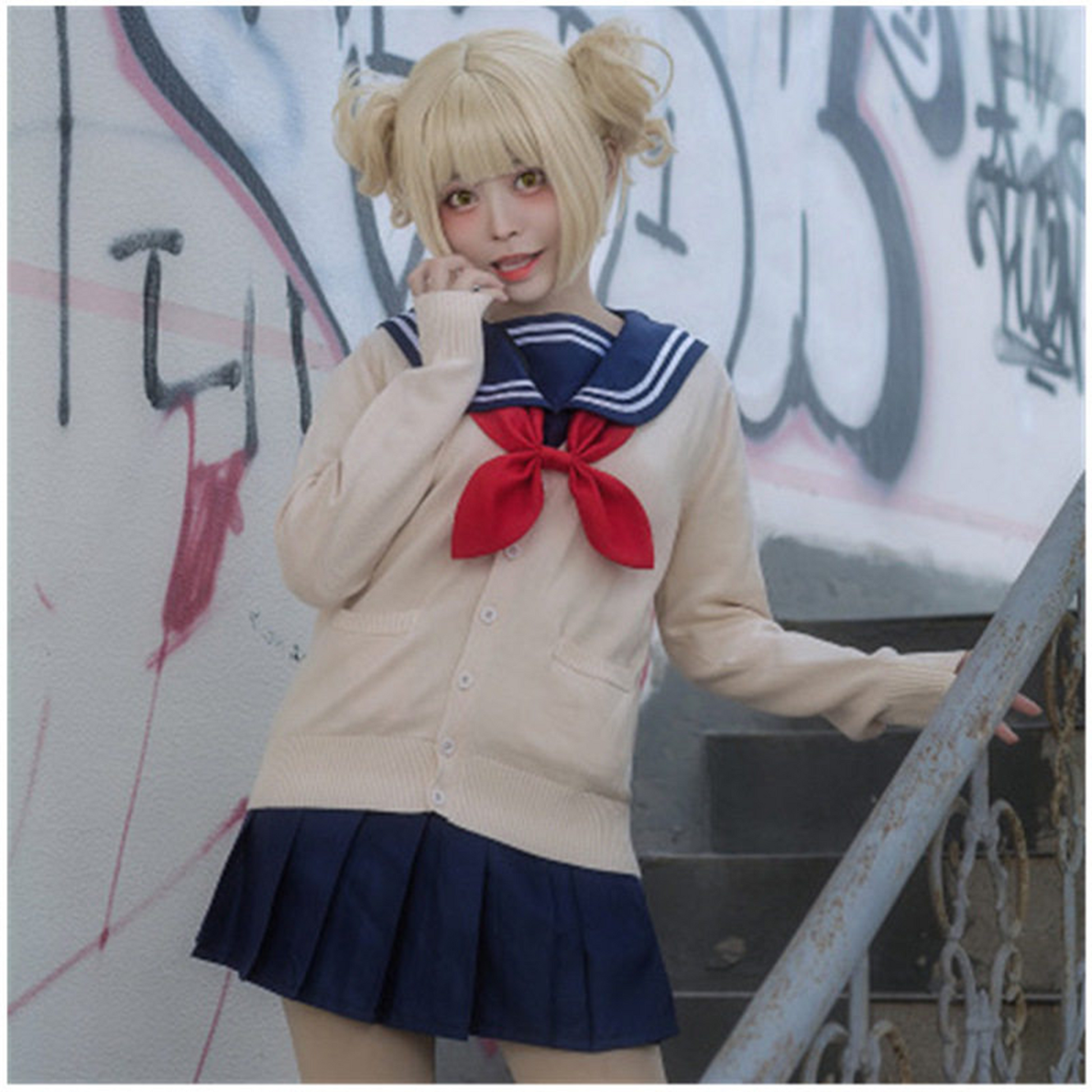 Himiko Toga Cosplay Costume with Wig – My Hero Academia JK School Uniform Anime Outfit | UA007