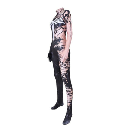 Spider-Man Adult & Kids Matching Bodysuit Cosplay Costume – Women’s Marvel Halloween Outfit | MTJ306 party X party
