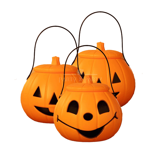 Pumpkin Handheld Lantern – Halloween Decoration (With Light & Without Light Options) - party X party